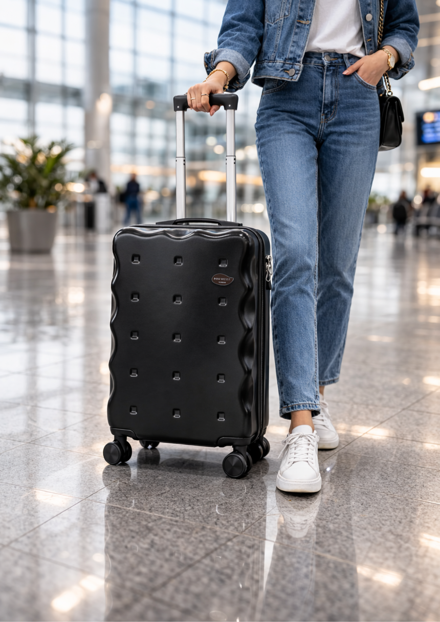 On The Go Cabin Black Small Luggage