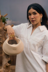 The Moon 4 Ways White London Handbag