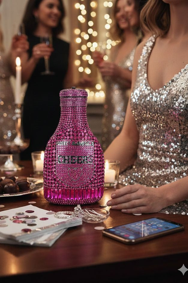 Champagne Multicolor Clutch