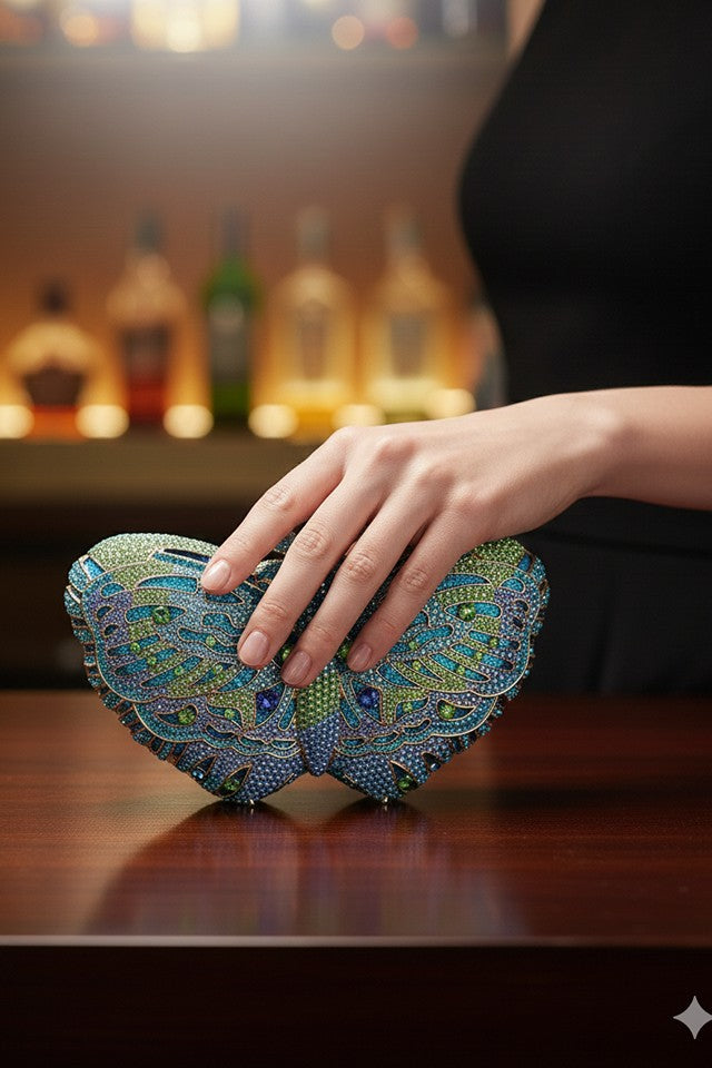 Butterfly Multicolor Clutch