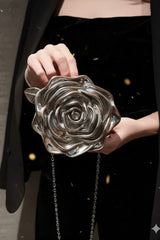 The Rose Silver Clutch