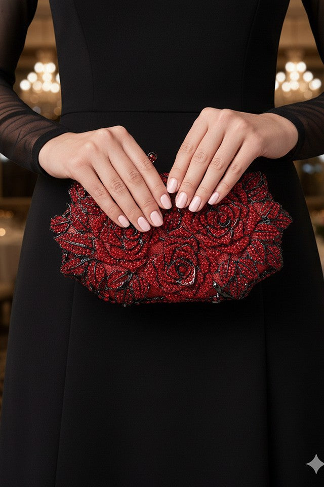 Rose Multicolor Clutch