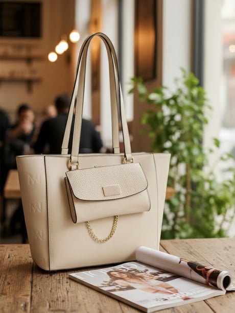 Buckingham White London Tote