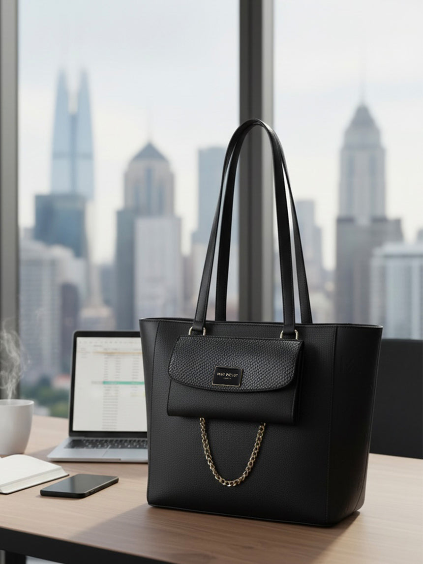 Buckingham Black London Tote