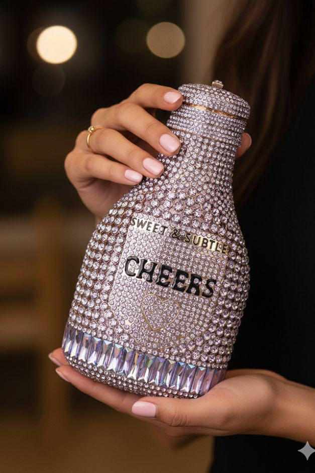 Champagne Multicolor Clutch