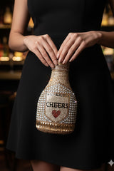 Champagne Multicolor Clutch