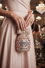 Champagne Vip Multicolor Clutch