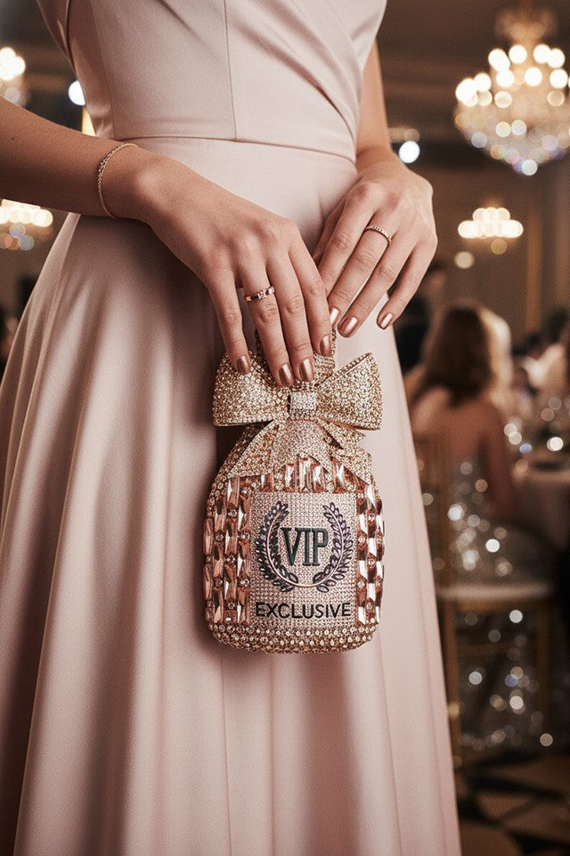 Champagne Vip Multicolor Clutch