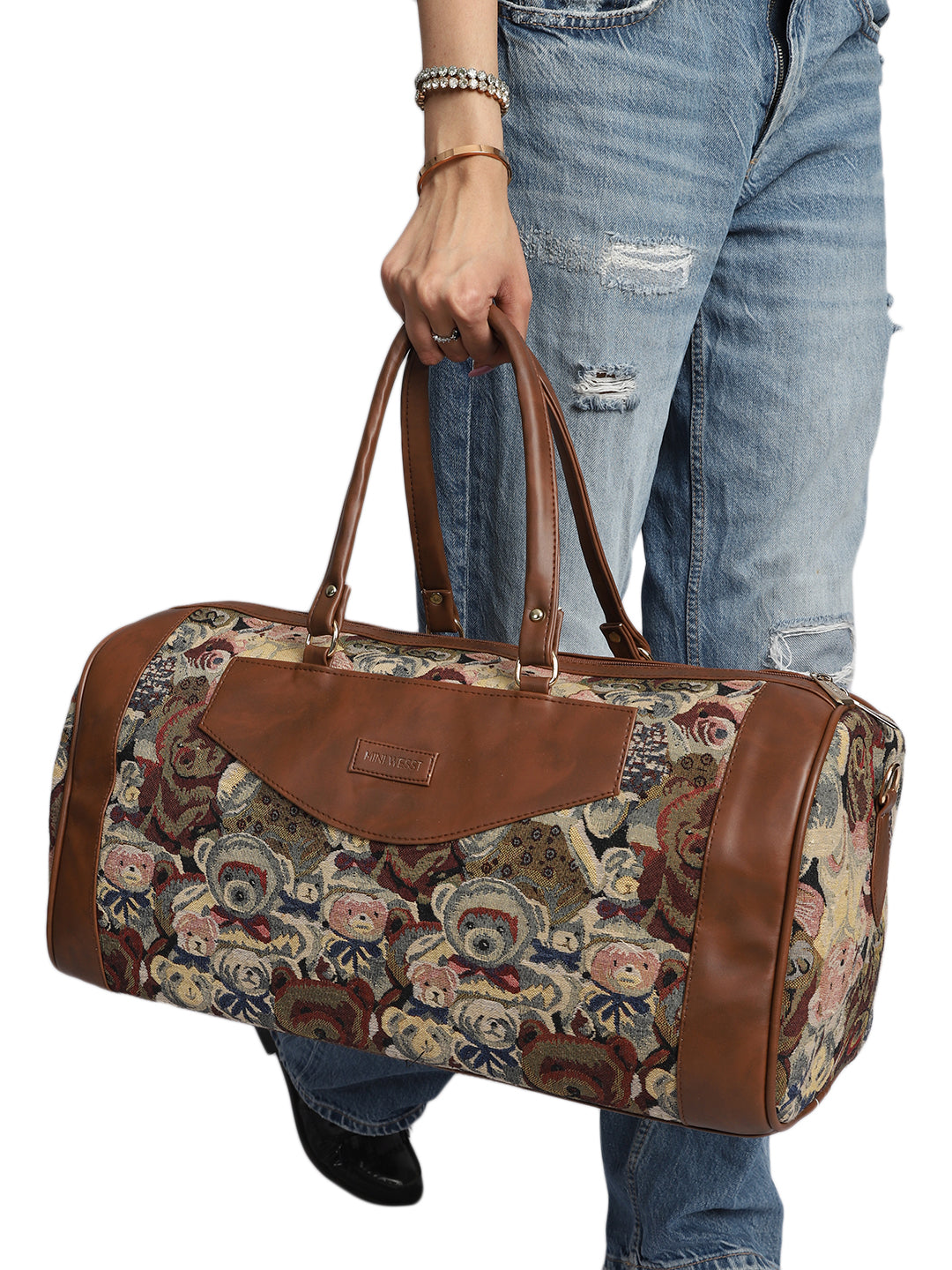 Mr Teddy Printed Duffle Bag – Miniwesst