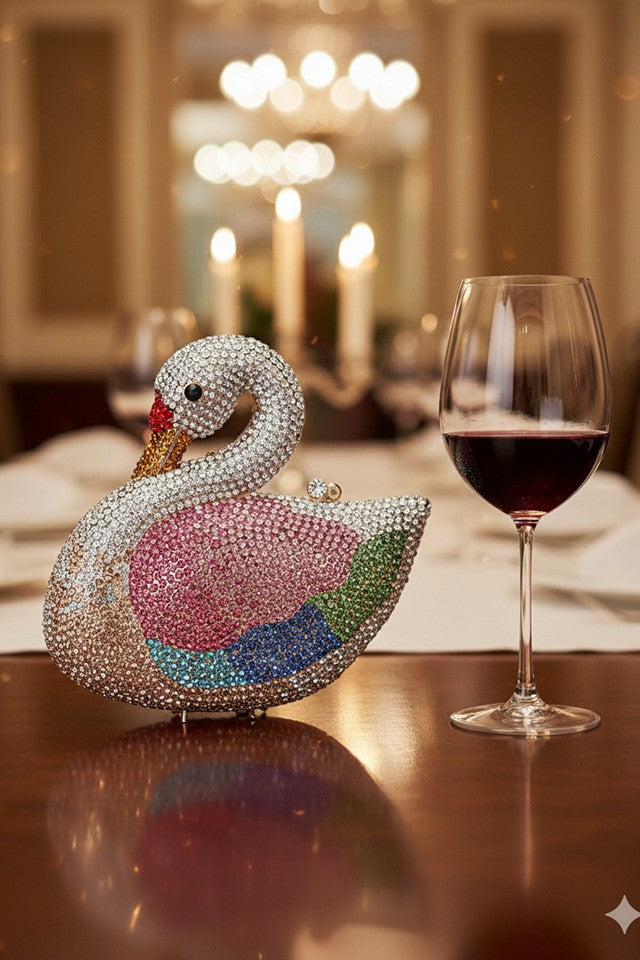 Swan Multicolor Clutch