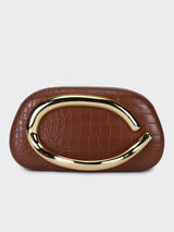 Cleo Tan Clutch