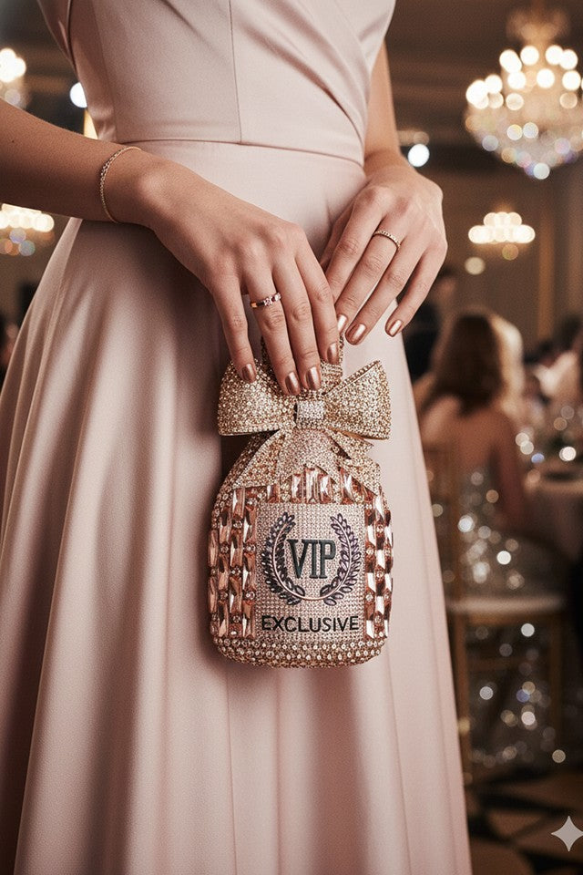 Champagne Vip Multicolor Clutch