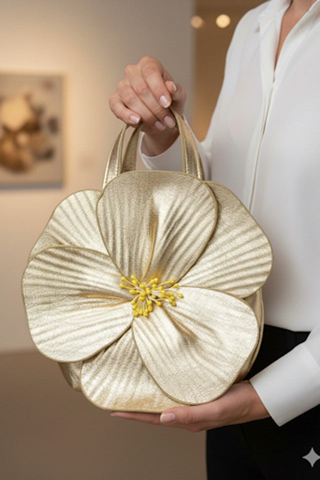 Maryjane Golden Handbag