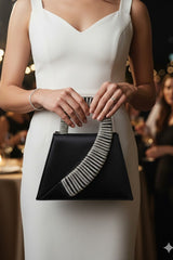 Amber Black Clutch