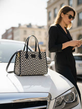 Boulevard Luxe Printed London Handbag
