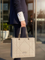 Jade Warrior White Tote