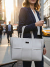 Executive White Tote Bag