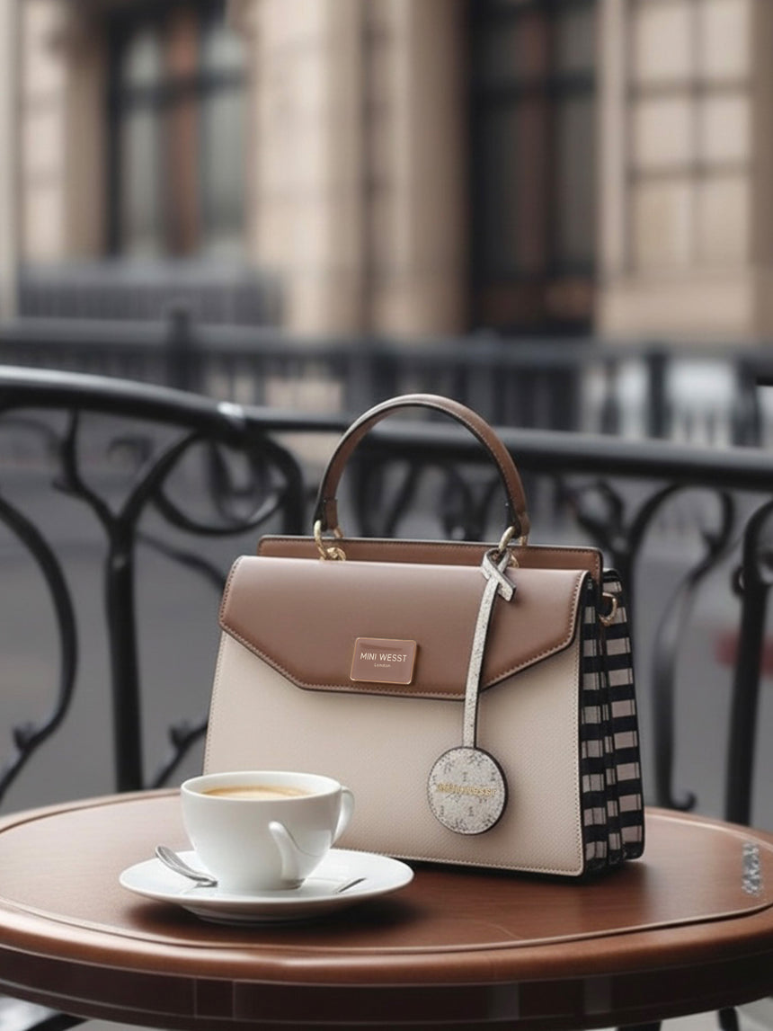 Yin & Yang Luxe Beige London Handbag