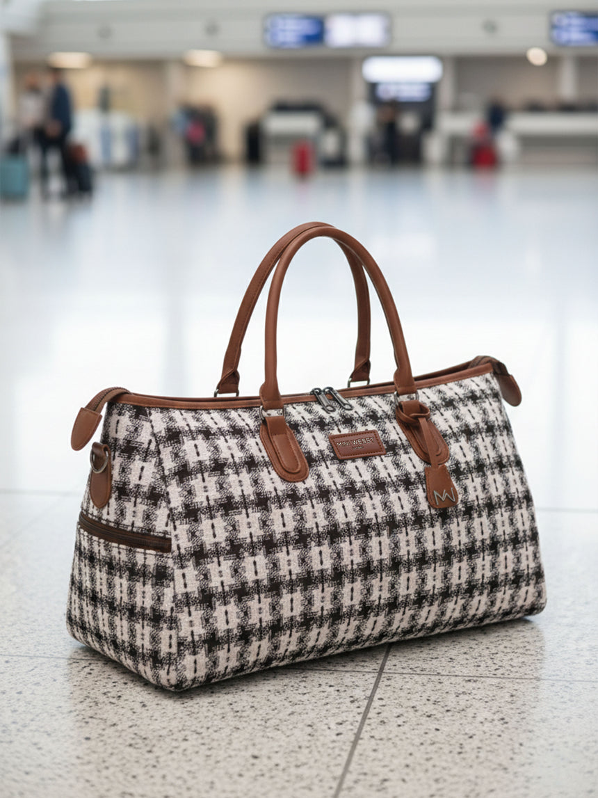 Wall Street Brown and Black London Duffle Bag