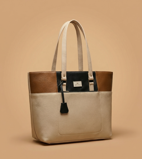 Geller Beige Classic Tote Bag