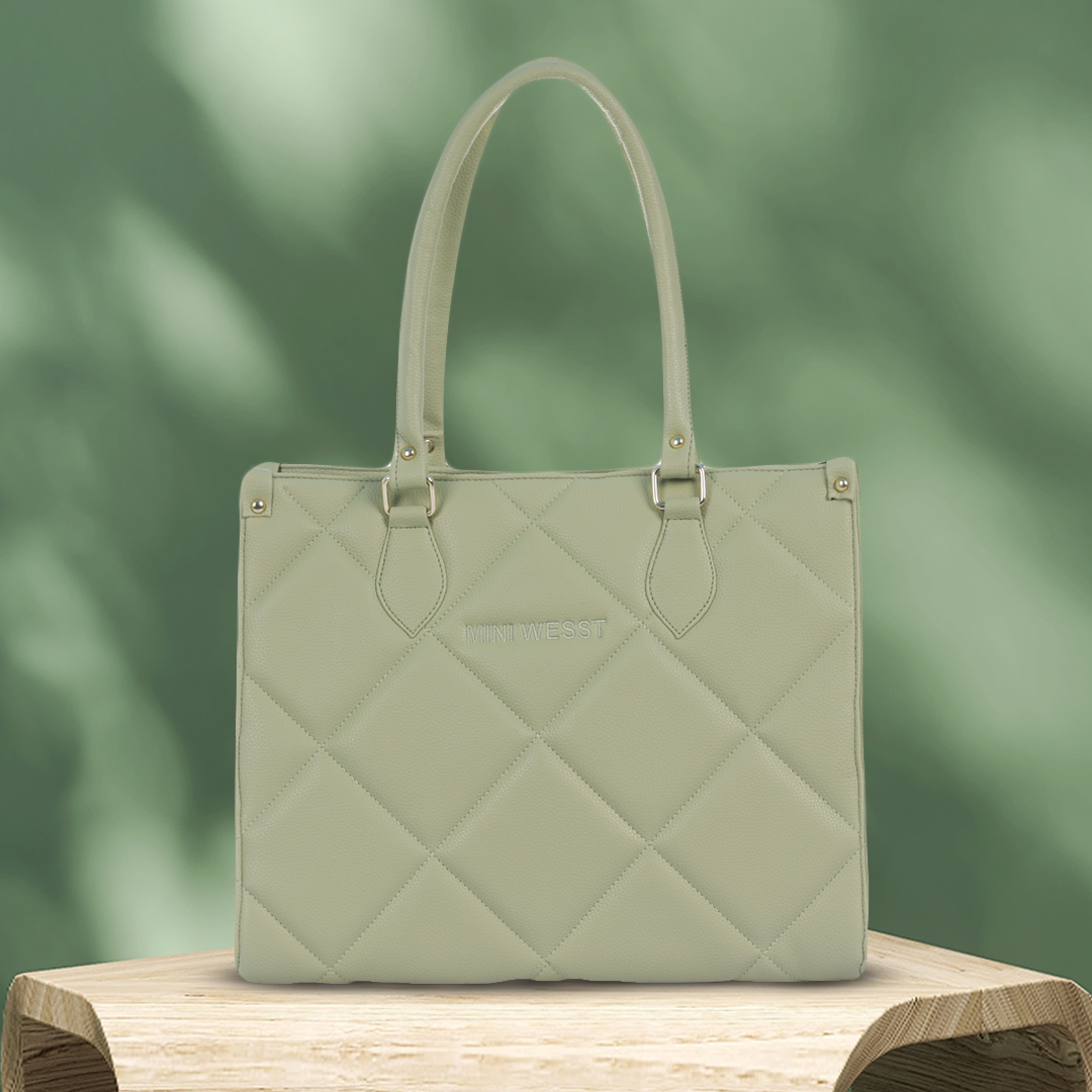 Times Square Newyork Lightgreen Tote