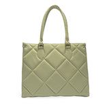 Times Square Newyork Lightgreen Tote