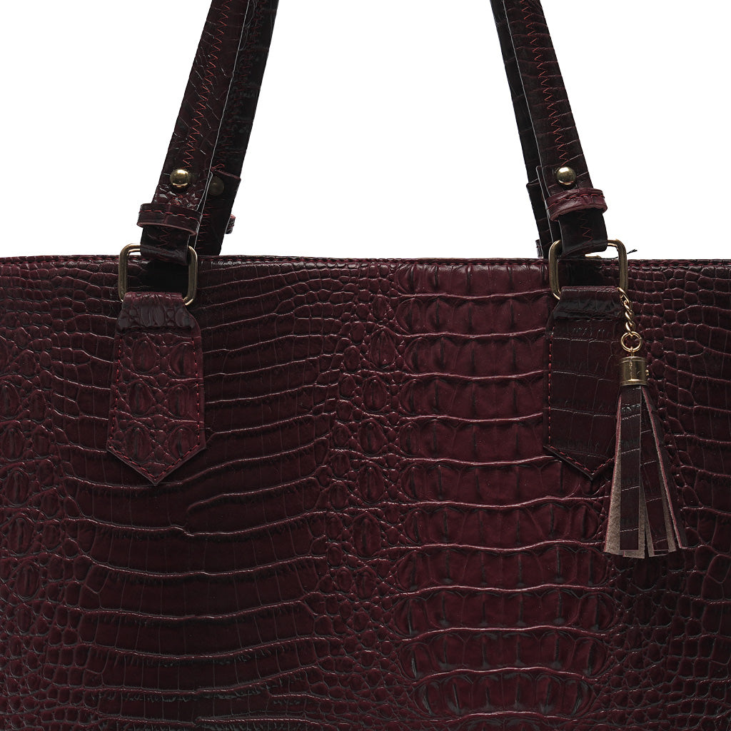 The Tokyo Maroon Tote Bag