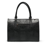 Milan Moda Luxury Black Tote Bag