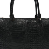 Milan Moda Luxury Black Tote Bag