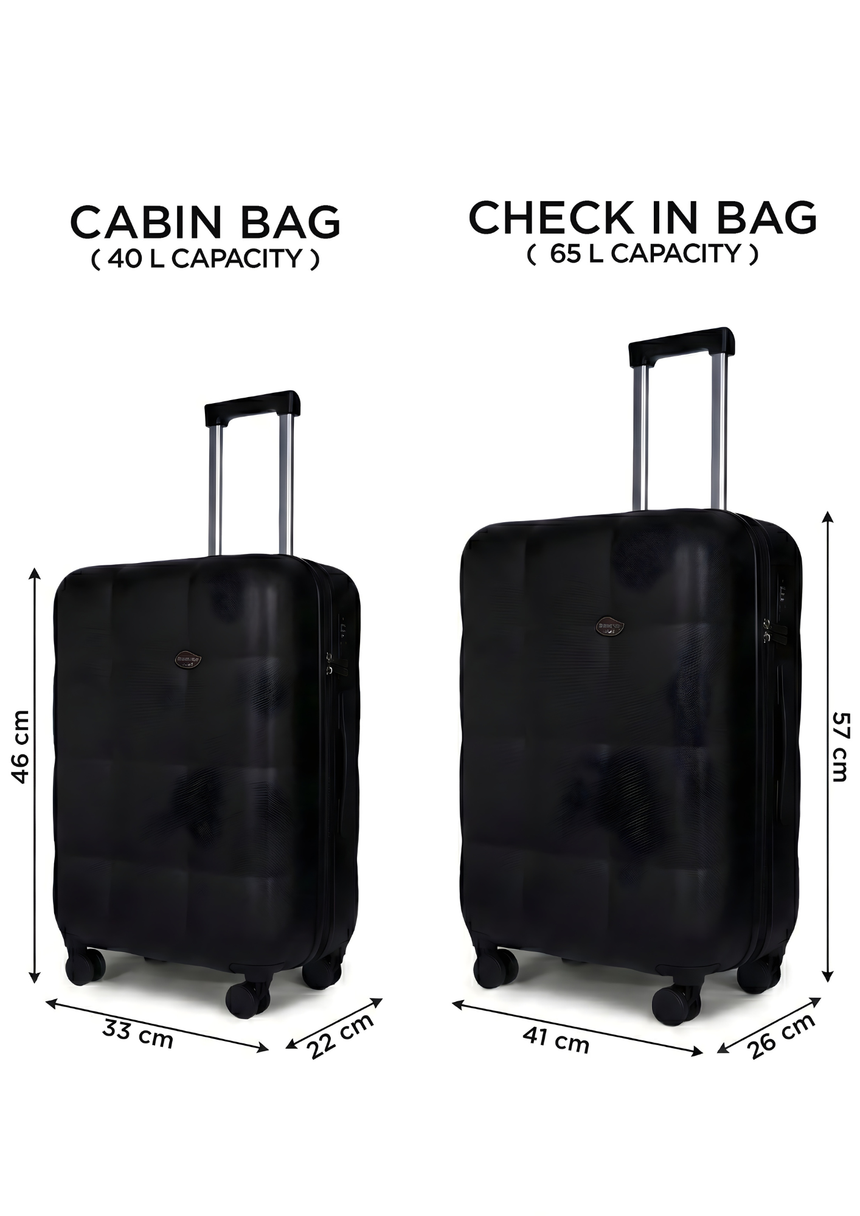 Marvel Black Set Of 2 Luggage