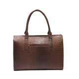 Milan Moda Luxury Brown  Tote Bag