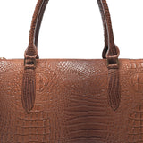 Milan Moda Luxury Brown  Tote Bag