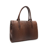 Milan Moda Luxury Brown  Tote Bag