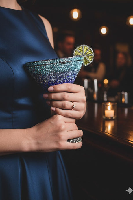 Champagne Multicolor Clutch