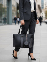 Piccadilly Square Black London Tote
