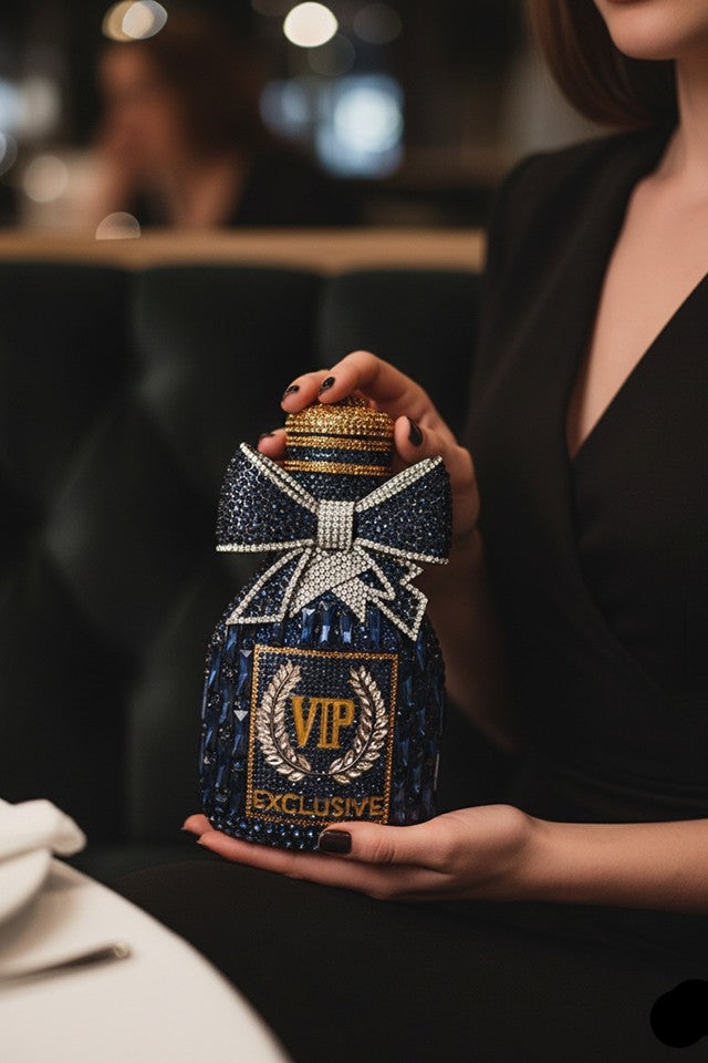 Champagne Vip Multicolor Clutch