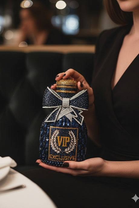 Champagne Vip Multicolor Clutch