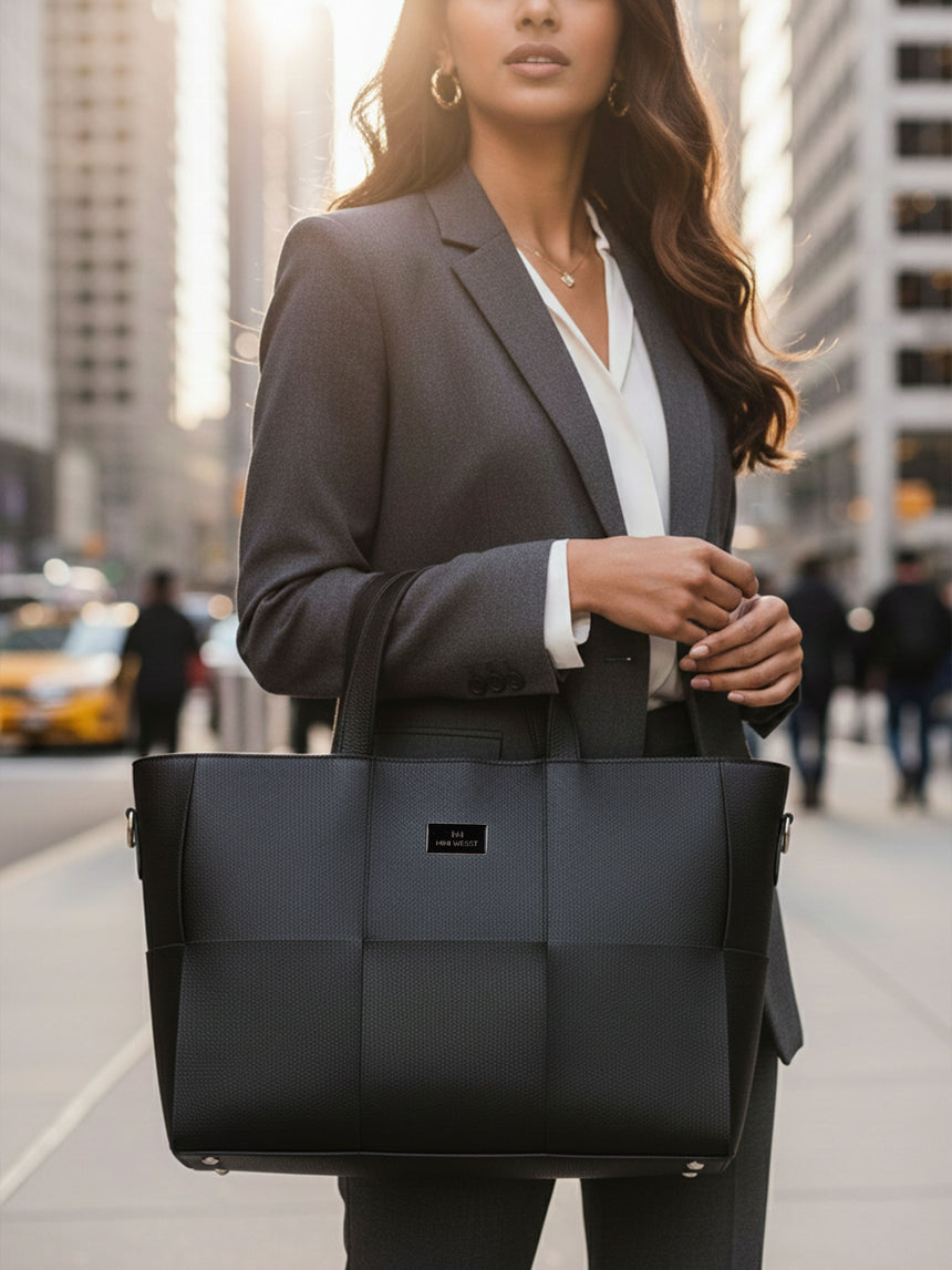 Executive Black Tote Bag