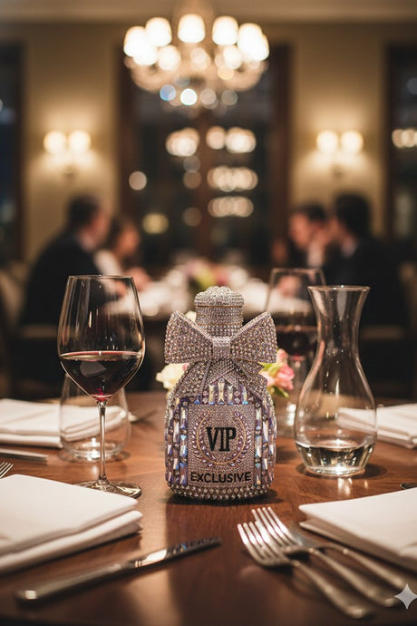 Champagne Vip Multicolor Clutch