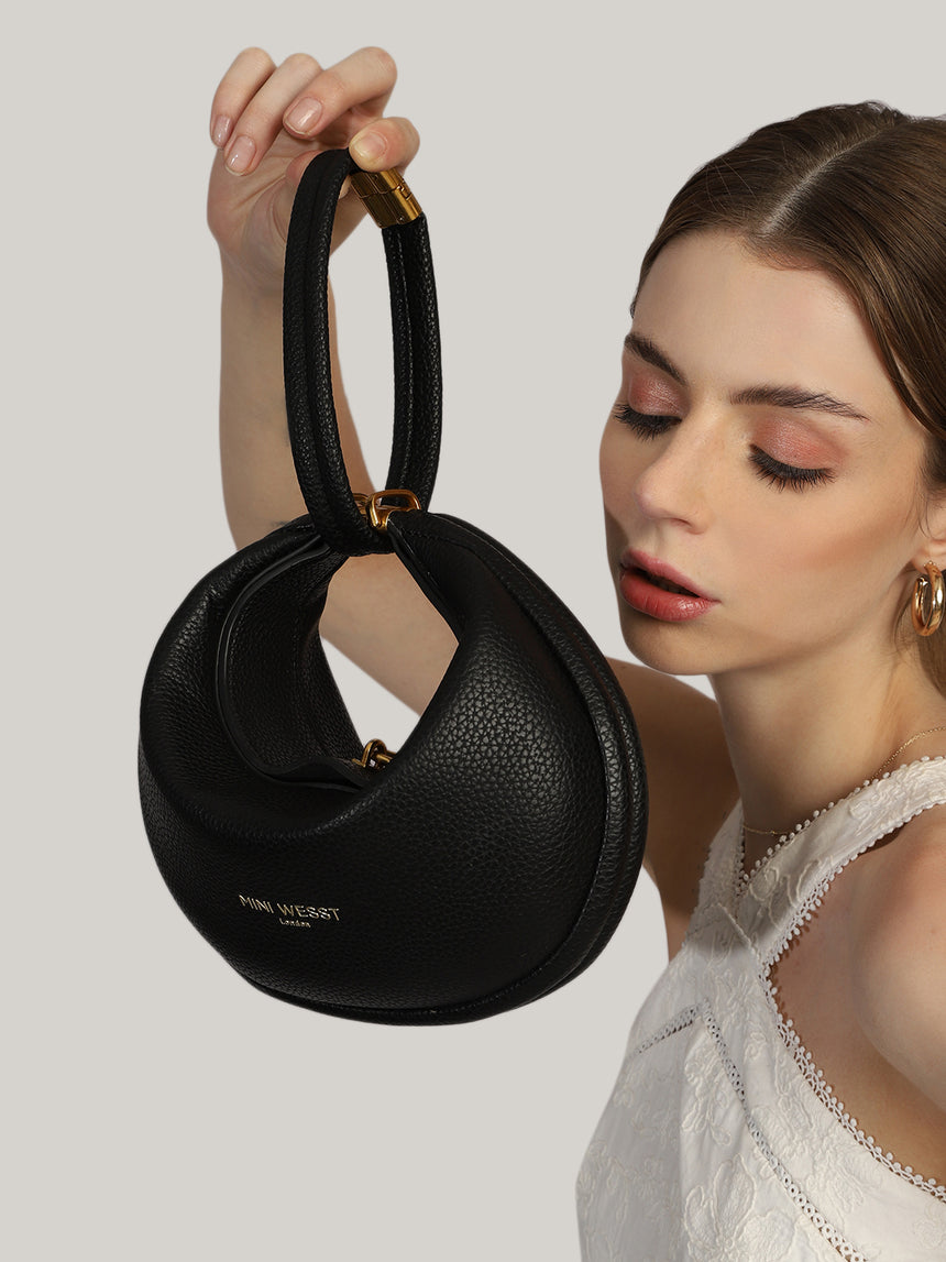 The Moon 4 Ways Black London Handbag