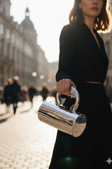 L' Amour Silver Clutch