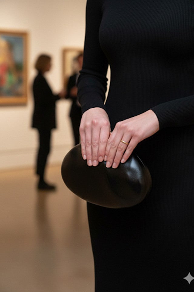 Margaret Black Clutch