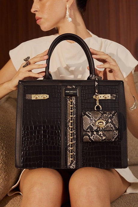 Broadway Luxe Black London Tote