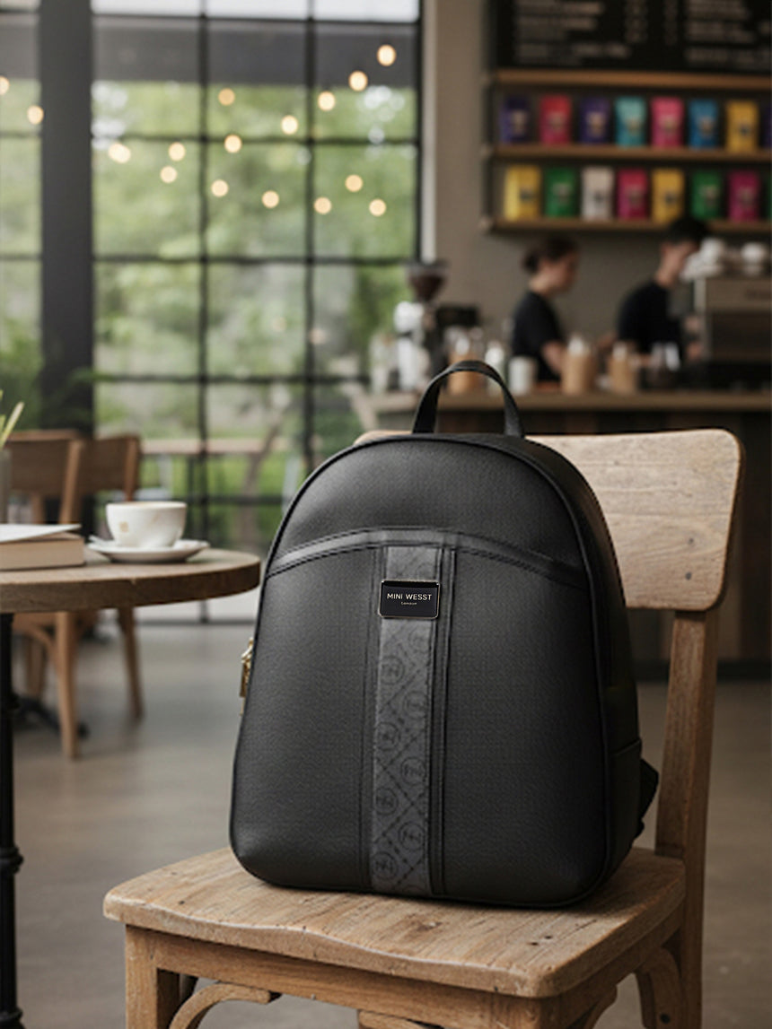 Noha Luxury Black London Backpack