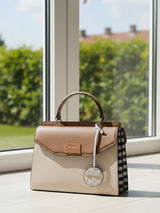 Yin & Yang Luxe Beige London Handbag