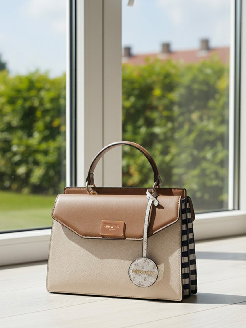 Yin & Yang Luxe Beige London Handbag