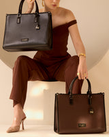 Times Square Luxury Brown London Tote