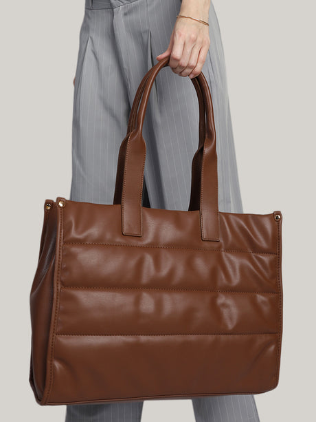 Parisian Luxury Tan London Tote