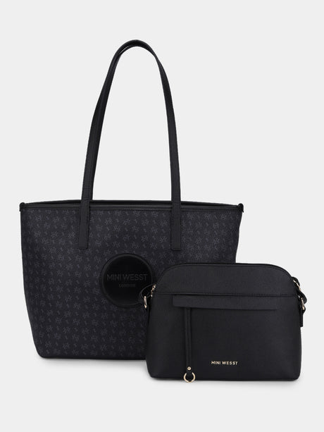 East West Black London Tote
