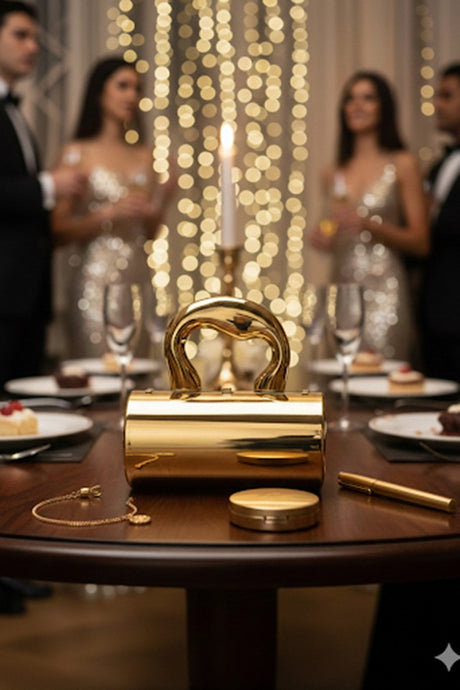 L' Amour Golden Clutch